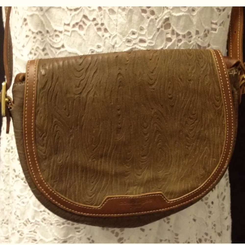 COURREGES PARIS Handmade Tooled Leather Bag France